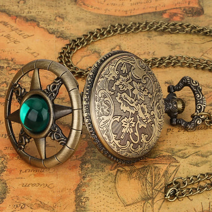 Elegance in Time: Vintage Quartz Pocket Watch Necklace