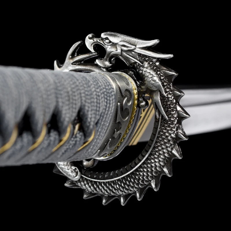 Majestic Dragon Sword Fittings Set for Samurai Blades