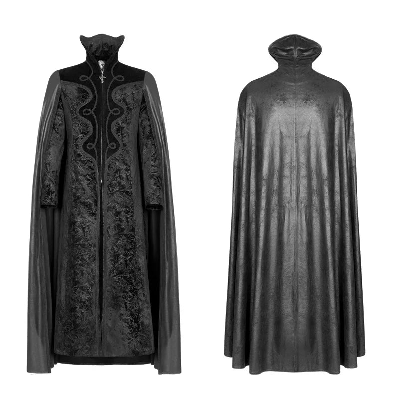 Coats Gothic Night Count Cloak Long Coat