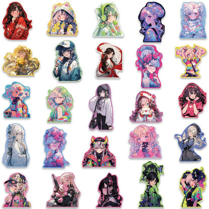 Anime Girl Cartoon Decoration Sticker