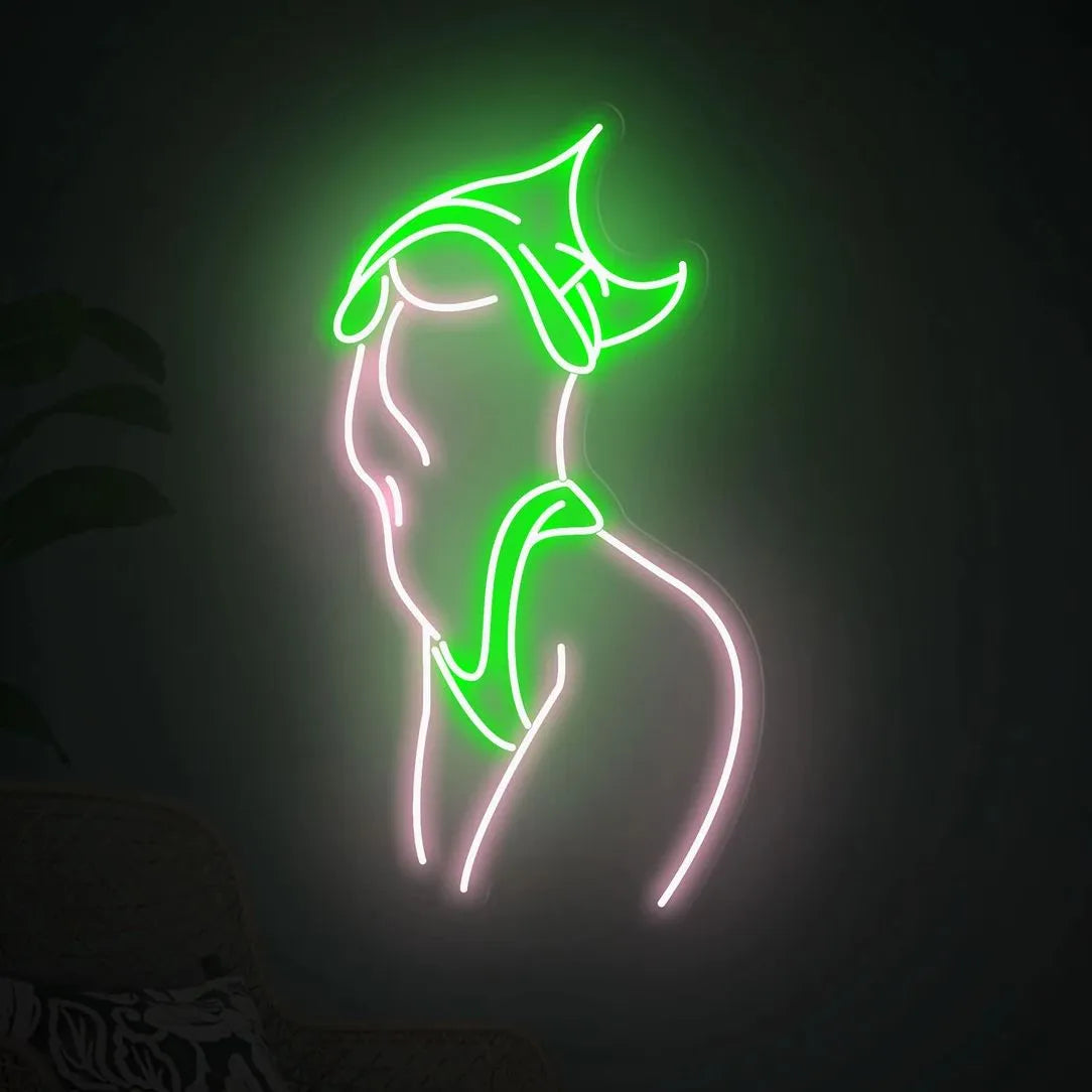 Sexy Women Neon Sign Wall Art