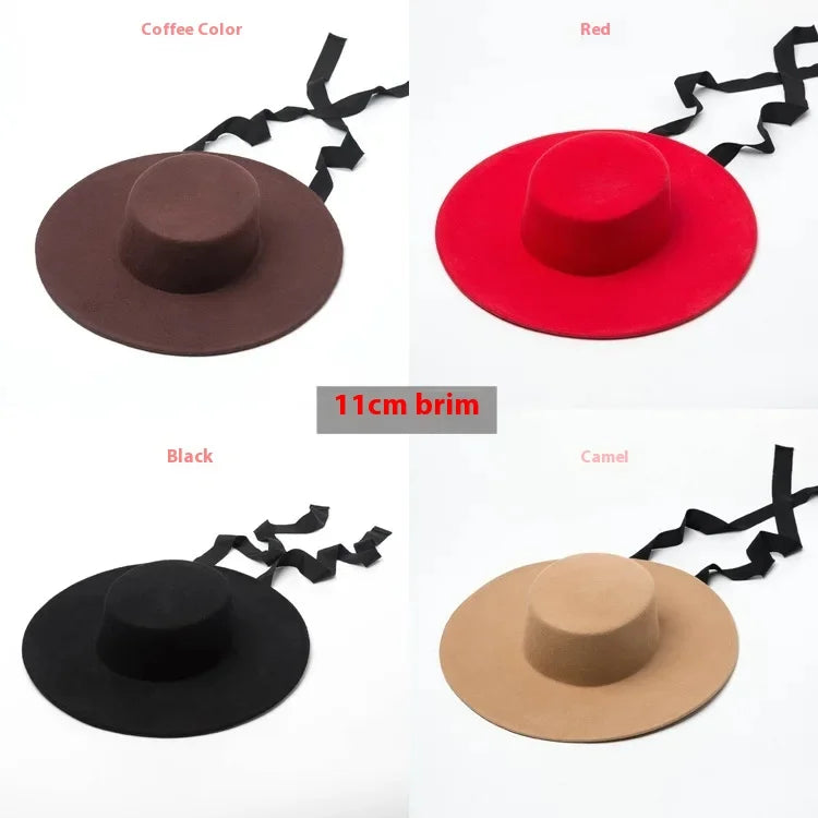 Wool Fedora Hat — Autumn Winter