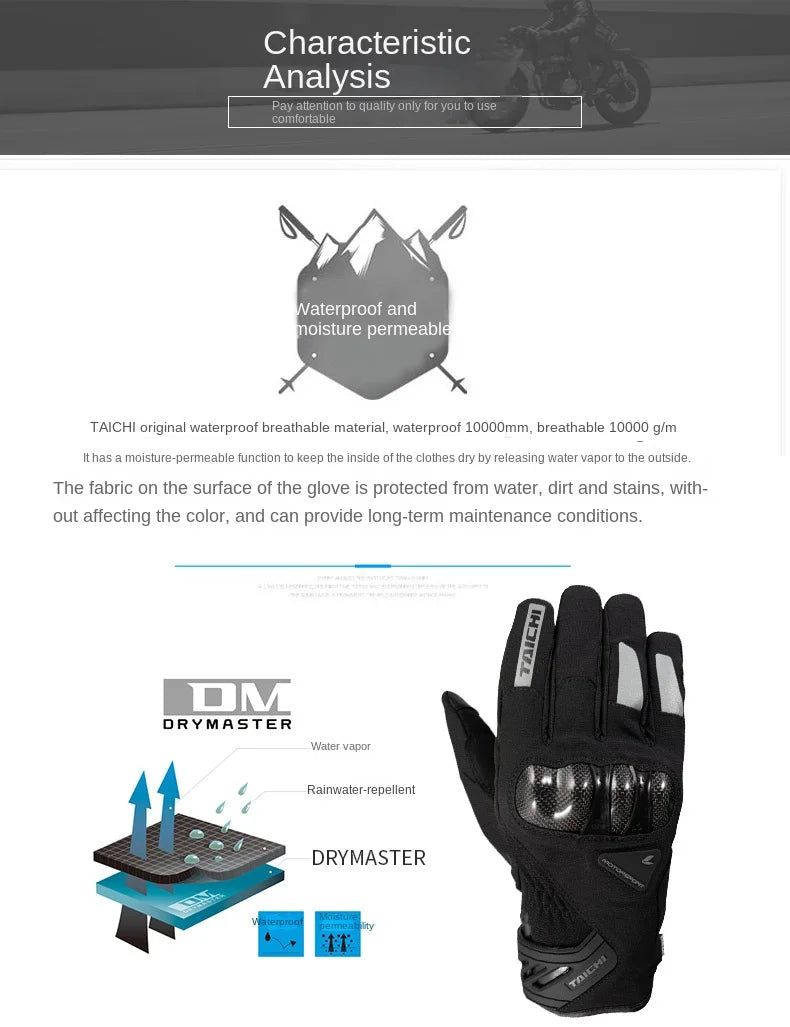 CarbonArmor 4-Season Touch Riding Gloves