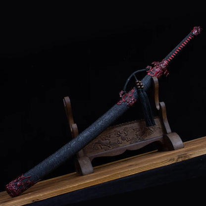 Kongfu Red Flame Training Sword - High Manganese Steel