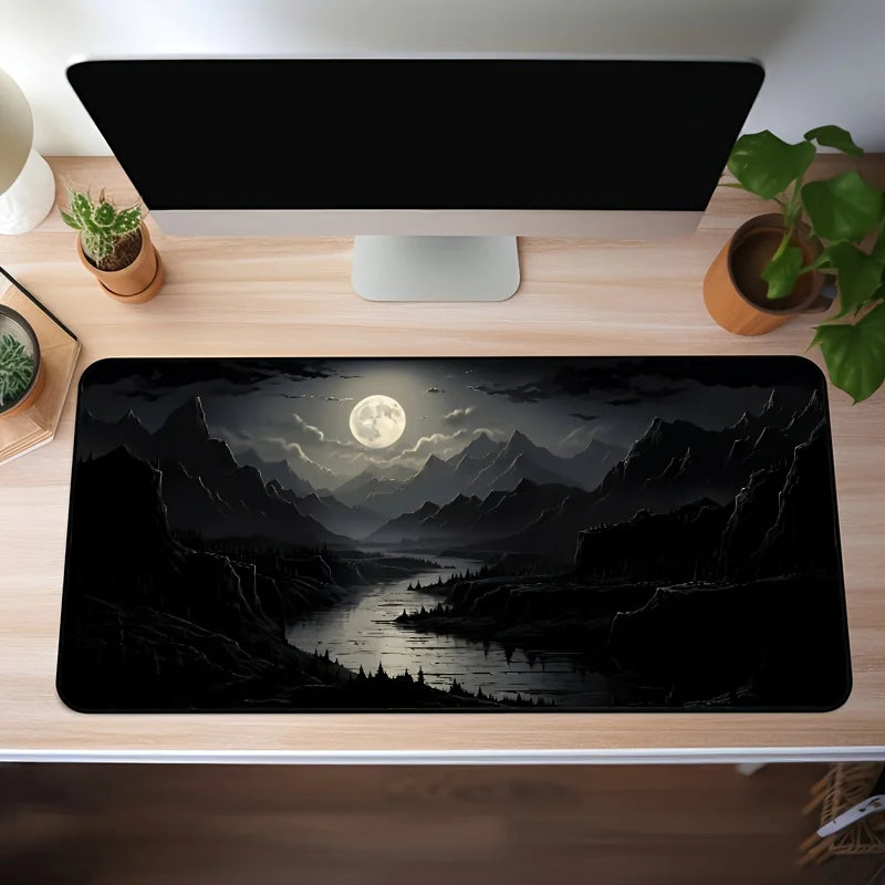 Moonlit Magic: Large Non-Slip Gaming Mouse Pad