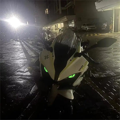Angry Cat Eyes Reflective Helmet Stickers
