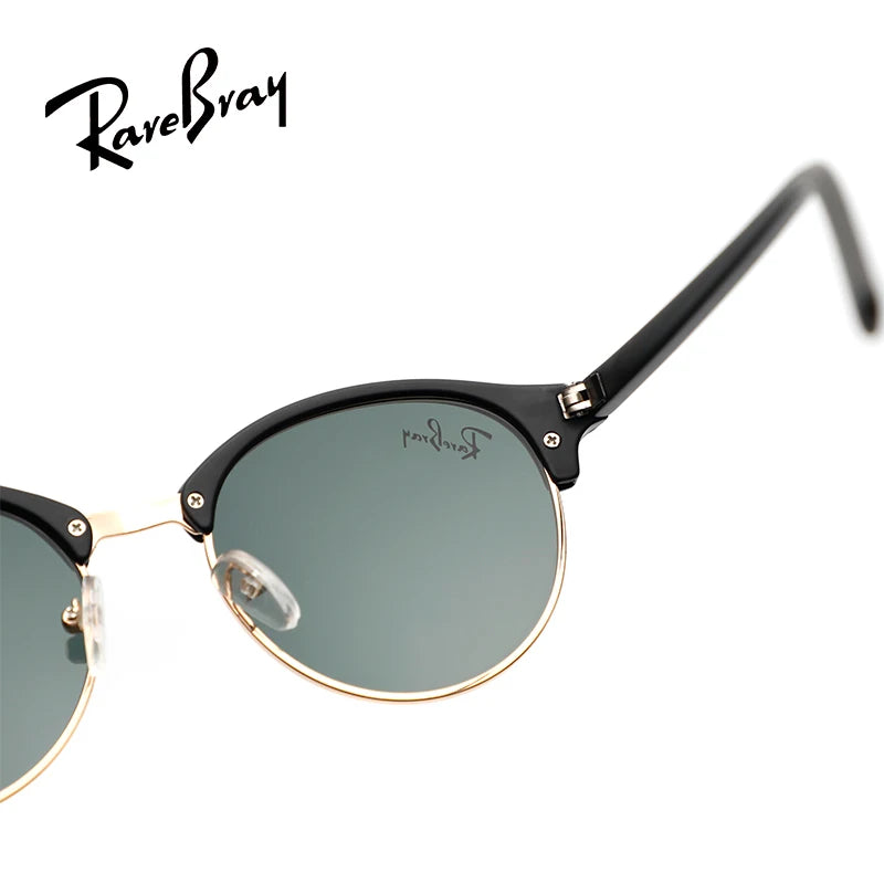 Vintage Round Polarized Sunglasses — Retro UV400 Alloy