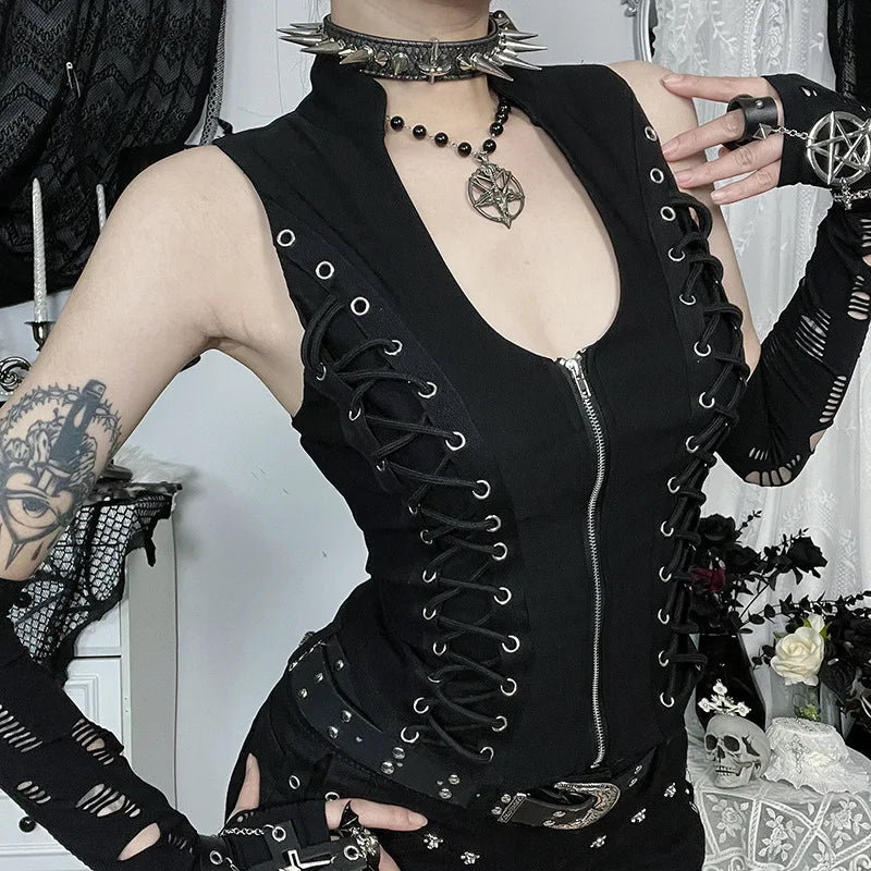 Gothic Bandage Tank Top