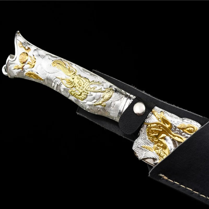 Ancient Style Longquan Stainless Steel Short Sword