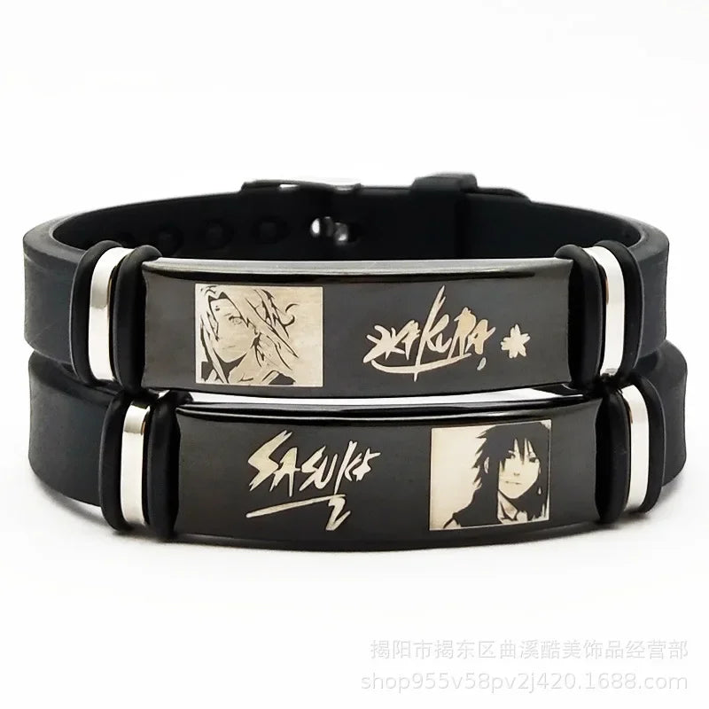 Uchiha & Kakashi Naruto Silicone Band