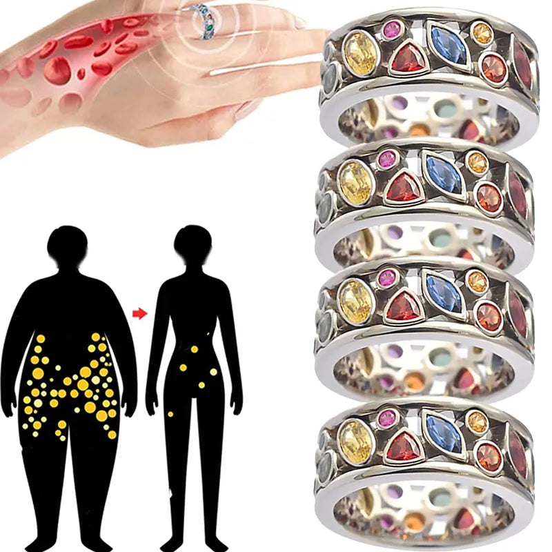 Lymph Drainage Magnetic Therapy Rings