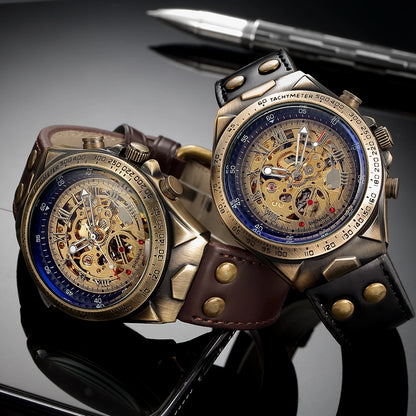 Leather Mechanical Watch