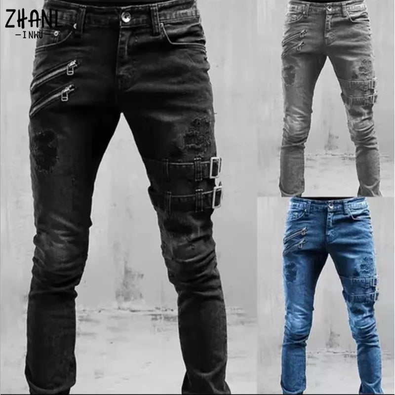 Plus Size Straight Jeans Man