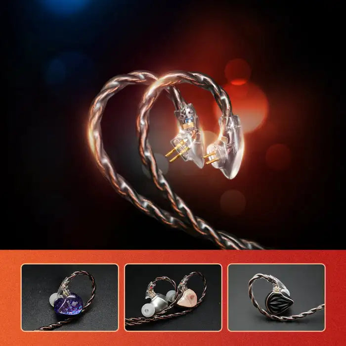 MS3 Wired Earphones 2BA+1DD Hybrid 3 Drivers