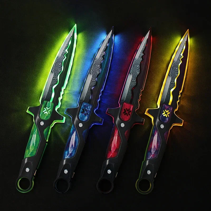 Valorant Weapon 30cm VCT LOCKIN Melee Acrylic Lumines Sword  Knife Cosplay Props Model Game Peripheral Sword Gift Toys for Boys