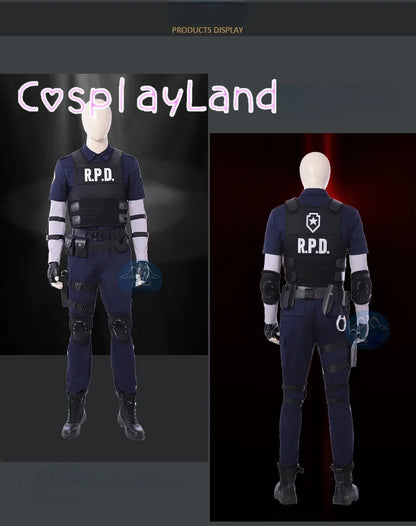 Leon Kennedy Resident 2 Cosplay Costume Set