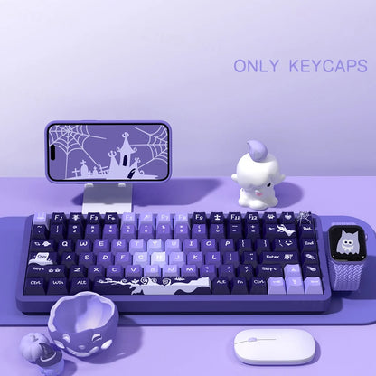 Crybaby Purple Gradient keycaps Mechanical keyboard