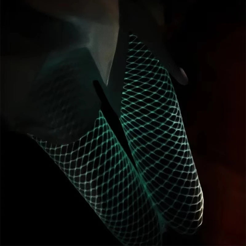 Sexy Hollow Out Fishnet Stockings Seductive Glow In The Dark