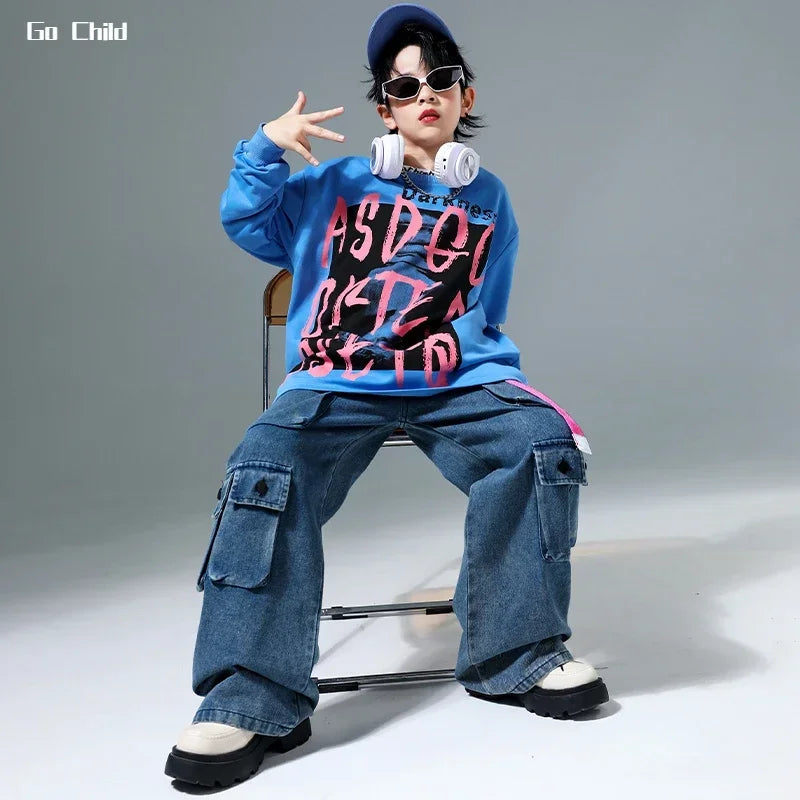 Kids Hip Hop Cool Sweatshirt Boys