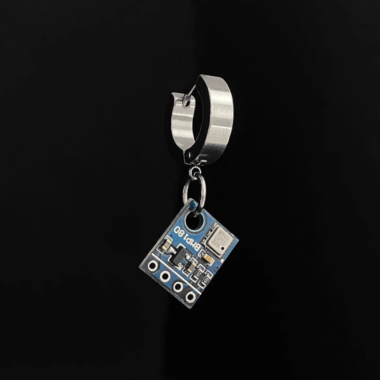 Punk Circuit Board Earrings for Men Women Cyberpunk