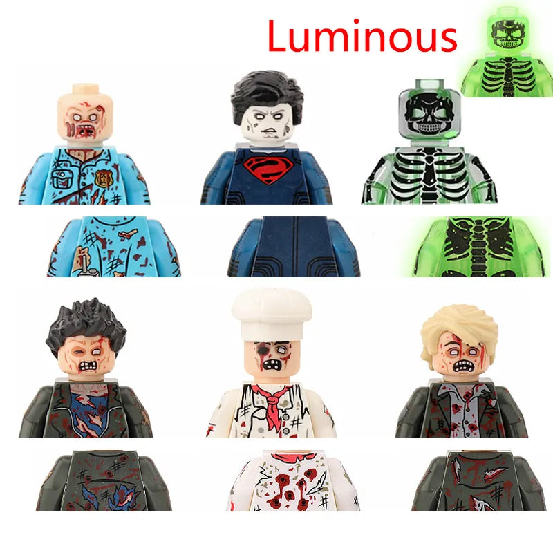 Building Blocks Halloween Zombies Movie Figures