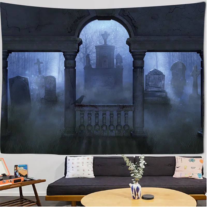 Horror Halloween Tapestry Wall Art Home