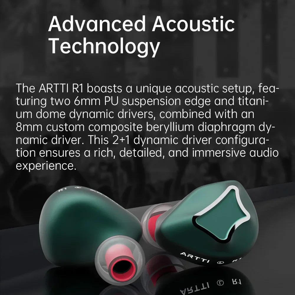 ARTTI R1 — Triple Dynamic Driver HiFi Earphones