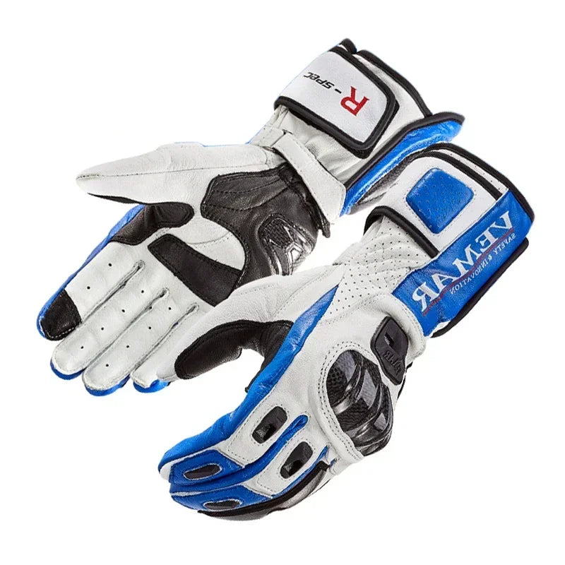 V-176 Touchscreen Leather Riding Gloves - Unisex