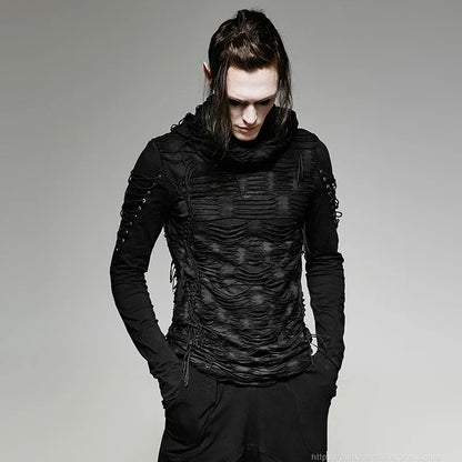 Punk Vibe Gothic Hoodie: Streetwear for Individualists