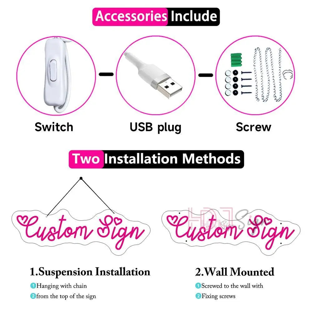 Sign Mountain and Sun Custom Led Night Lights