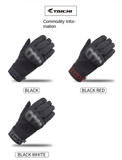 TAICHI Winter Moto Gloves: Waterproof & Touchscreen
