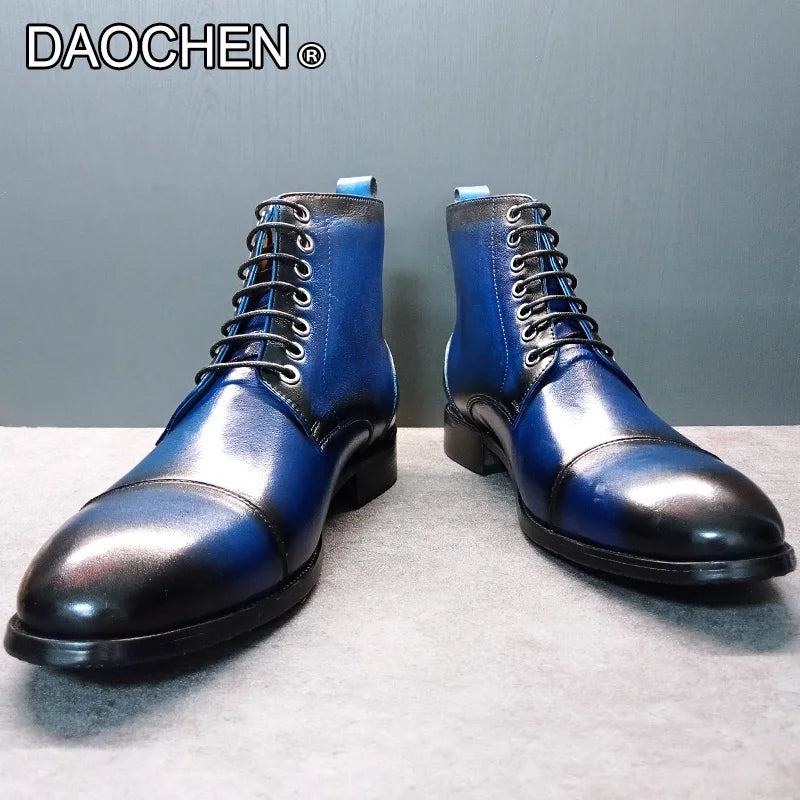 LUXURY MEN ANKLE BOOTS