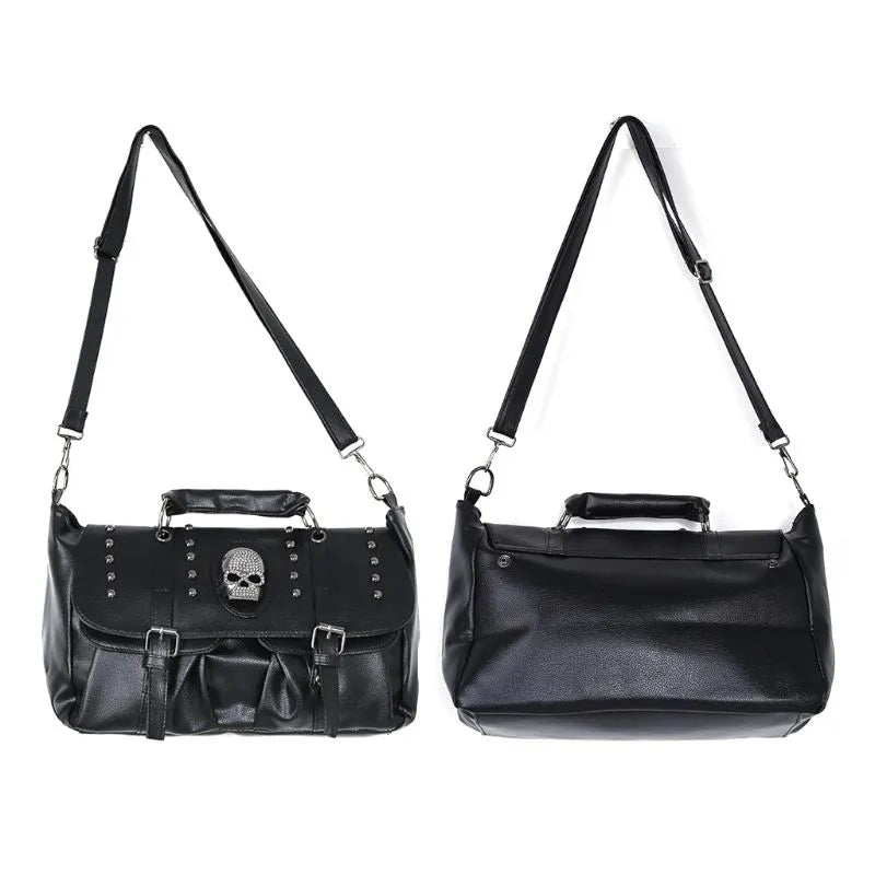 Handbags Pu Leather Skull Tote Bag