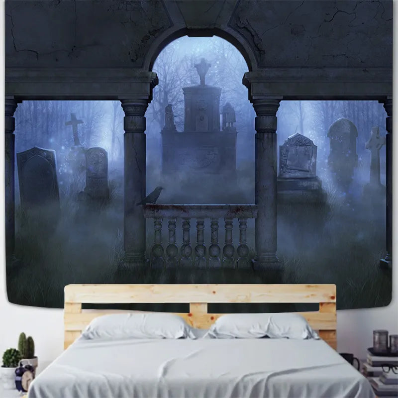 Horror Halloween Tapestry Wall Art Home