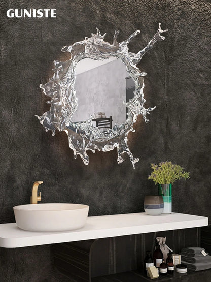 Water spray Dressing mirror Wall lighting