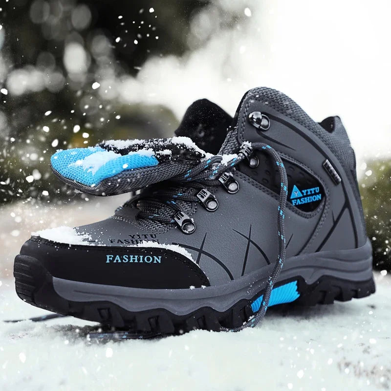 Snow Boots Waterproof Leather Sports Super Warm