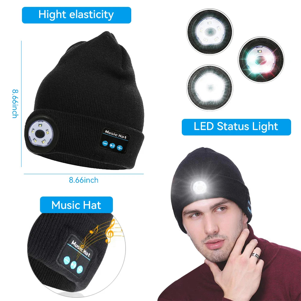 Bluetooth Earphone Music Hat Winter