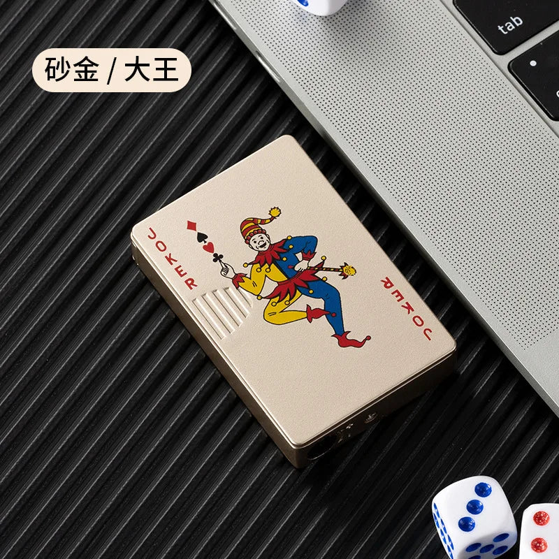 Metal Playing Cards Jet Lighter