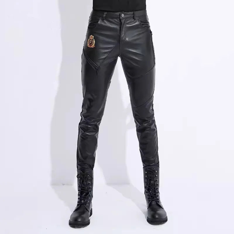 Windproof Leather Pants