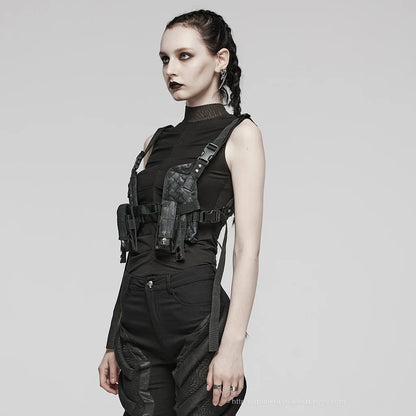 Edgy Detachable Punk Harness Mini Bags
