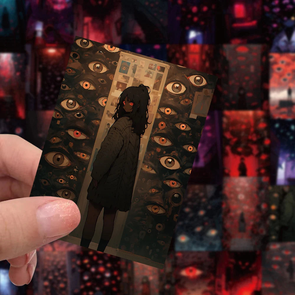 Dark Cartoon Mysterious Eye Stickers