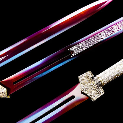Elegant Han Sword - 40” Antique Steel Edge Blade