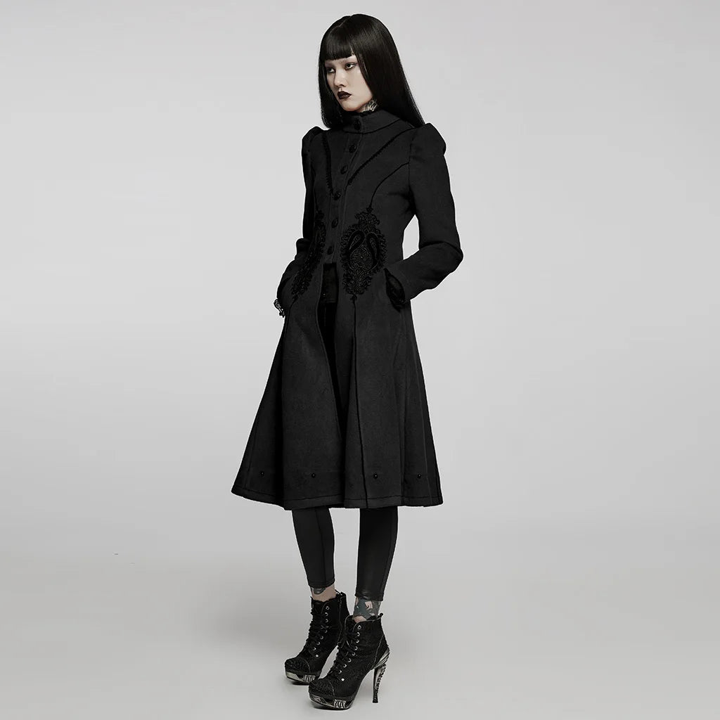 Goth Gorgeous Faux Wool Coat