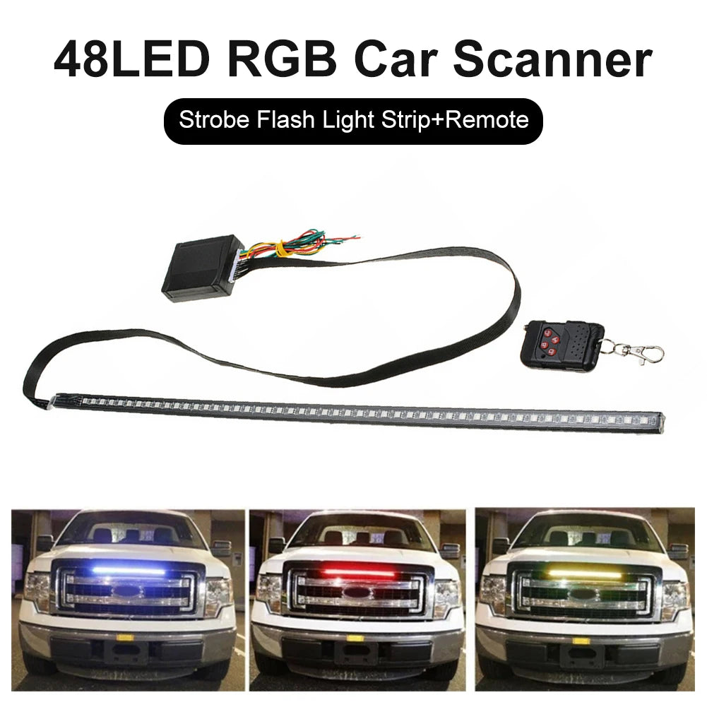 RGB Car Scanner Knight Rider Strobe Flash Light