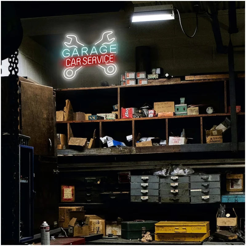 Garage Car Service Neon Signs