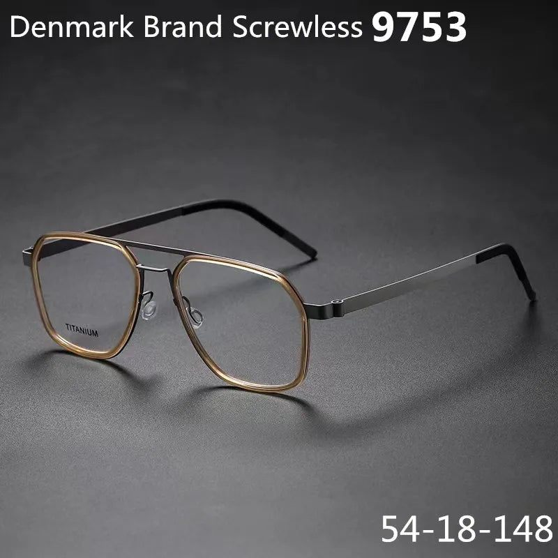 Denmark Brand Titanium Glasses Frame Men Women