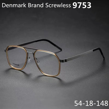 Denmark Brand Titanium Glasses Frame Men Women