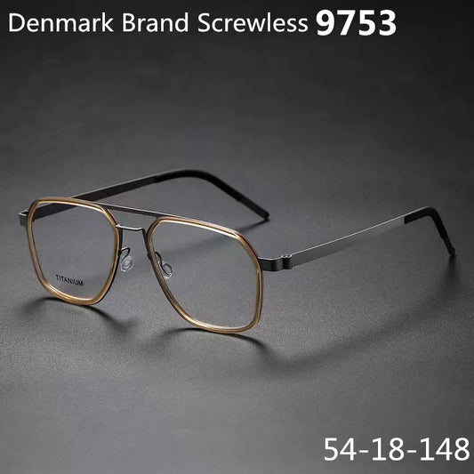 Denmark Brand Titanium Glasses Frame Men Women