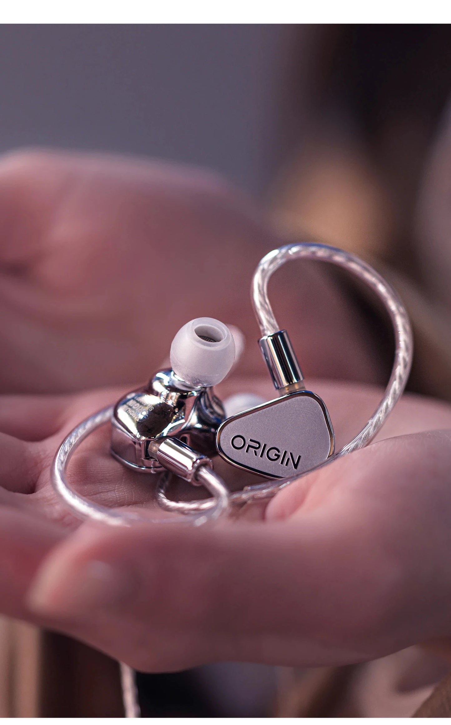TANCHJIM ORIGIN DMT5 Dynamic Driver In-Ear Earphone IEM HiFi Music Earbuds Highly Pure Wire 0.78mm Wired Headset