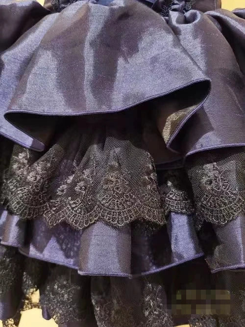 Lace Elegance: Japanese Gothic Lolita Dress